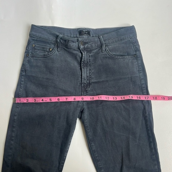 MOTHER The Insider Crop Step Fray Faded Black - Picture 9 of 13